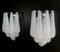 Vintage Glass Petal Drop Sconces, 1979, Set of 2 9