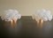 Vintage Glass Petal Drop Sconces, 1979, Set of 2 3