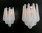 Vintage Glass Petal Drop Sconces, 1979, Set of 2 12