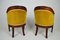 Antike französische Tub Chairs aus geschnitztem Mahagoni, 2er Set 9