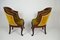 Antique French Carved Mahogany Tub Chairs, Set of 2 5