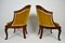 Antique French Carved Mahogany Tub Chairs, Set of 2, Image 7
