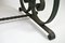 Art Deco Style Wrought Iron Coffee Table with Marble Top, 1940s, Image 15