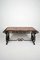 Tavolino da caffè in stile Art Déco in ferro battuto con ripiano in marmo, anni '40, Immagine 3