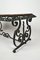 Art Deco Style Wrought Iron Coffee Table with Marble Top, 1940s, Image 11