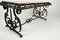 Art Deco Style Wrought Iron Coffee Table with Marble Top, 1940s 17