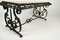 Art Deco Style Wrought Iron Coffee Table with Marble Top, 1940s, Image 17