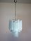 Murano Glass Tube Chandelier, 1980s, Imagen 1