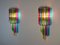 Applique vintage Quadriedri Mariangela multicolore, anni '80, set di 2, Immagine 10