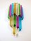 Vintage Multicolored Quadriedri Mariangela Sconces, 1980s, Set of 2, Image 2