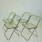 Plia Folding Chairs by Giancarlo Piretti for Castelli, 1960s, Set of 4 15