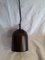 Vintage Brown Cylindrical Pendant Lamp 1