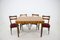 Czechoslovak Dining Table & 4 Chairs Set, 1950s 1