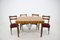 Czechoslovak Dining Table & 4 Chairs Set, 1950s, Image 1