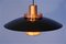 Danish Copper Pendant Lamp from Form Light, 1970s 5