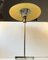 Vintage Swiss Brass & Checkered Glass Tripod Table Lamp, 1960s 2