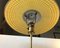 Vintage Swiss Brass & Checkered Glass Tripod Table Lamp, 1960s, Image 3