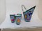 Set di tazze in ceramica di S. Deruta, anni '50, Immagine 3