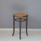 Antique Bentwood and Rattan No. 4611 Stool from Thonet, Image 1