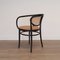 210R Bentwood and Rattan Armchairs from Thonet, 2001, Set of 6 5