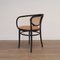 Poltrone 210R in legno curvato e vimini di Thonet, 2001, set di 6, Immagine 5