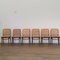 No. 811 Prague Chairs by Josef Hoffmann for FMG, 1960s, Set of 6 3