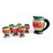 Ceramic Watermelon Pitcher and Cups from Falco, 1970s, Set of 7, Image 1