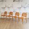 Bentwood Beech and Rattan Chairs, 1970s, Set of 4 3