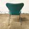 Turquoise Upholstered Model 3207 Butterfly Chairs by Arne Jacobsen, 1950s, Set of 4 15