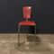 Vintage Red Leatherette Tripod Side Chair, 1960s 3