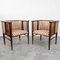 Art Nouveau Mahagony and Brass Armchairs by Hans Christiansen, 1890s, Set of 2, Image 14