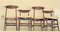 Danish Chairs in Teak with Padded Seat in the style of Hans J. Wegner, Set of 6 8