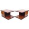 Tavolini in legno laccato di Jean-Claude Mahey, anni '70, set di 2, Immagine 1