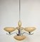 Art Deco Dutch Chandelier in Chrome and Glass, 1930s 13