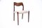 Danish Model 71 Dining Chairs by Niels O. Møller, 1960s, Set of 4, Image 7