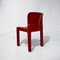 Model 4875 Chair in Glossy Red by Carlo Bartoli for Kartell, 1980s 3