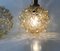 Lámparas colgantes de cristal burbuja de Helena Tynell para Limburg, años 60. Juego de 2, Imagen 5