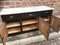 Vintage Industrial Butcher's Counter with Marble Top 7