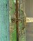 Vitrina de madera patinada en verde, años 40, Imagen 6