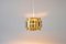 Vintage Brass Pendant Lamp from Coronell Elektro, Image 8