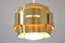 Vintage Brass Pendant Lamp from Coronell Elektro 6