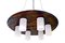 Rosewood & Acrylic Glass Chandelier from Stilux Milano, 1960s, Image 1
