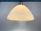 Mid-Century White Glass and Brass Pendant Lamp from Limburg, Image 6