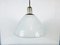 Mid-Century White Glass and Brass Pendant Lamp from Limburg, Image 2