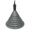 Vintage Industrial Grey Metal Pendant Lamp, 1950s 1