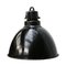 Vintage Industrial Black Enamel Pendant Lamp, 1930s, Image 1