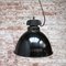Vintage Industrial Black Enamel Pendant Lamp, 1930s, Image 4