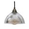 Industrial Glass Ceiling Lamp from Holophane, 1950s 1