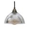 Industrial Glass Ceiling Lamp from Holophane, 1950s, Image 1