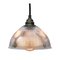 Industrial Glass Ceiling Lamp from Holophane, 1950s 2